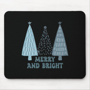 Grappige vrolijke en heldere kerstvibe muismat