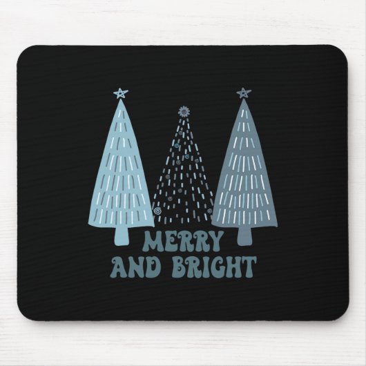 Grappige vrolijke en heldere kerstvibe muismat (Voorkant)