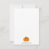 Grappige vrolijke Halloween humor wenskaart (Achterkant)