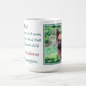 Grappige vrolijke kerst hond papa koffiemok (Center)