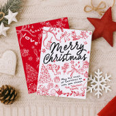 Grappige vrolijke kerst Kaart