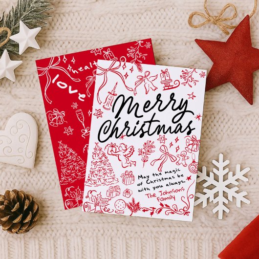 Grappige vrolijke kerst Kaart