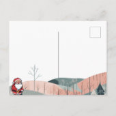 Grappige vrolijke kerst met feestelijke krans feestdagenkaart (Achterkant)