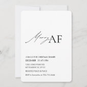 Grappige vrolijke kerstdiner kaart (Voorkant)