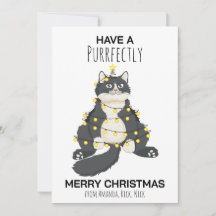 Grappige Vrolijke Kerstkat Minimaal Dierenliefhebb