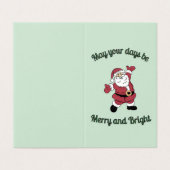 Grappige vrolijke kerstman Kaart (Buitenkant ongevouwen)