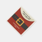 Grappige Vrolijke Kerstman Ondeugend & Nice Servetten (Hoek)