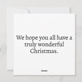 Grappige vrolijke kerstvakantie krans feestdagenkaart (Achterkant)