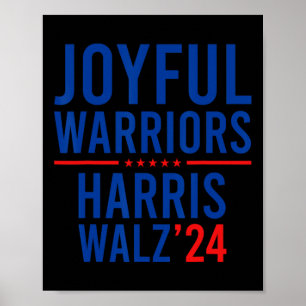 Grappige vrolijke krijgers Kamala Harris Waltz 202 Poster