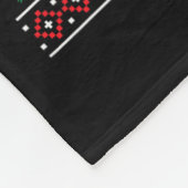 Grappige vrolijke lelijke kersthaai kerstmuts lich fleece deken (Hoek)