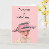 Grappige vrolijke Moederdag Kaart (Gele Bloem)