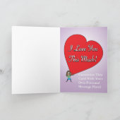 Grappige vrolijke Moederdag Kaart van dochter 1 (Binnen)