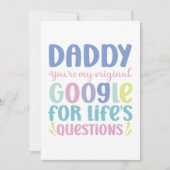 Grappige vrolijke Vaderdag plat wenskaart Feestdagenkaart (Voorkant)