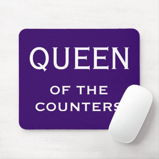 Grappige vrouw CFO Nickname - Queen of the Counter Muismat (Met muis)