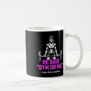 Grappige Vrouw Gewichtheffen Bodybuilding Gezegde Koffiemok