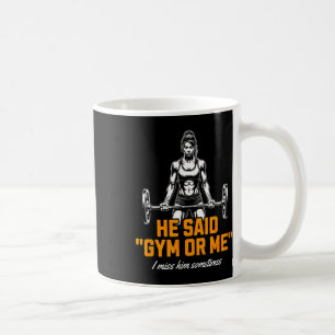 Grappige Vrouw Gewichtheffen Bodybuilding Gezegde Koffiemok