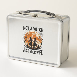 Grappige vrouw Halloween Vintage Heks Maan Design_