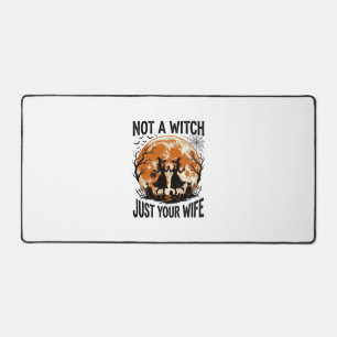 Grappige vrouw Halloween Vintage Heks Maan Design_ Bureaumat