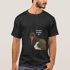 Grappige vrouw kijkt T-shirt