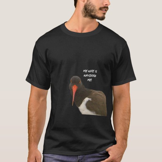 Grappige vrouw kijkt T-shirt (Voorkant)
