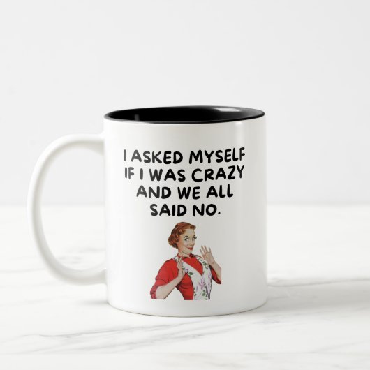 Grappige  vrouw koffie Mok (Links)