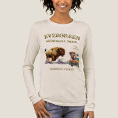 Grappige vrouw maakt foto van wilde bizon T-shirt (Voorkant)