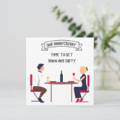 Grappige VROUW-MAN "Tijd om neer & Vuil" (Staand voorkant)