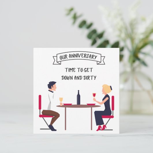 Grappige VROUW-MAN "Tijd om neer & Vuil" (Staand voorkant)