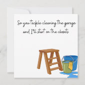 Grappige VROUW-MAN "Tijd om neer & Vuil" (Achterkant)