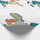 Grappige vrouw met emotionele bagage cadeaupapier