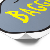 Grappige vrouw met emotionele bagage poster (Hoek)