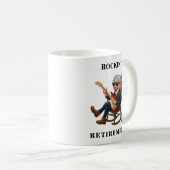 Grappige Vrouw Pensionering Koffiemok (Voorkant rechts)
