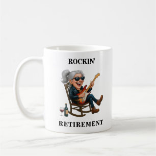 Grappige Vrouw Pensionering Koffiemok