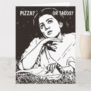 GRAPPIGE VROUW (TACOS) VERJAARDAG KAART