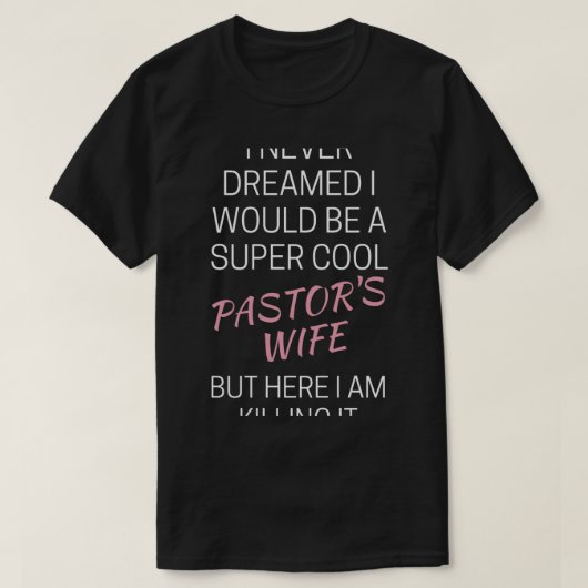 Grappige vrouw van pastoor t-shirt (Design voorkant)