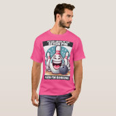 Grappige vrouw van zeven pin lachend als ik aan he t-shirt (Voorkant volledig)