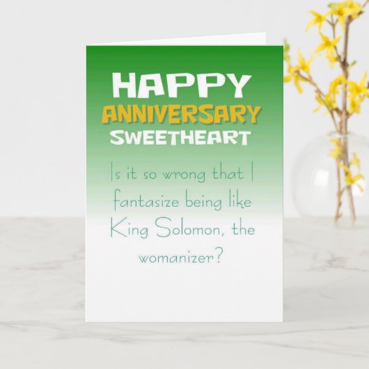 Grappige vrouw verjaardagswens kaart (Gele Bloem)