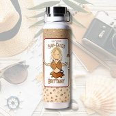 Grappige Vrouwelijke Cartoon Bikini Glitter Feest Waterfles