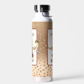 Grappige Vrouwelijke Cartoon Bikini Glitters Feest Waterfles (Links)