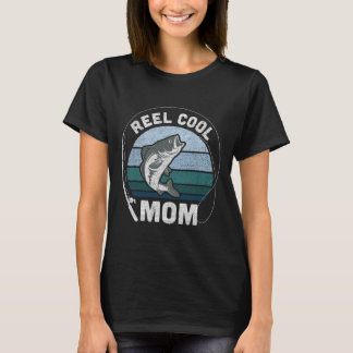 Grappige Vrouwelijke Spoel Cool Moeder Vissen Moed T-shirt