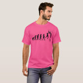 Grappige vrouwen basketbal evolutie t-shirt (Voorkant volledig)