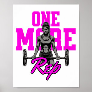 Grappige Vrouwen Gewichtheffen Reps Bodybuilding S Poster