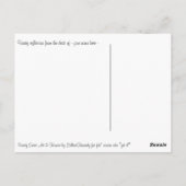 Grappige Vrouwen Humor kaart met fab' tekening en  (Achterkant)