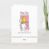 Grappige vrouwen humor kaart - Niets is onmogelijk (Achterkant)