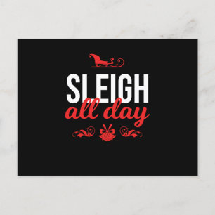 Grappige Vrouwen Kerstmis Xmas Slay Sleigh De Hele Feestdagenkaart