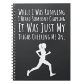 Grappige vrouwen lopen cadeaus voor haar Humor Run Notitieboek (Voorkant)