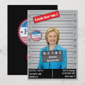 Grappige Vrouwen Politie Mugshot Verjaardagsgrap Kaart (Voorkant / Achterkant)