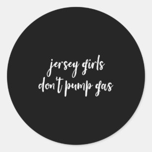 Grappige vrouwen uit New Jersey, Jersey Girls pomp Ronde Sticker