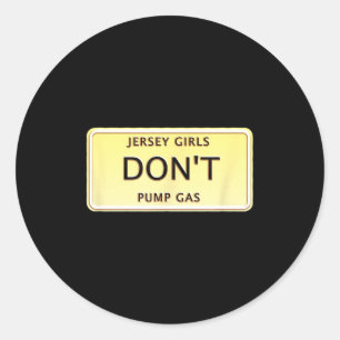 Grappige vrouwen uit New Jersey Jersey-meisjes tan Ronde Sticker