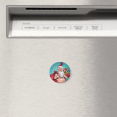Grappige Vuil Santa Kerstcollectie Magneet (Insitu (Vaatwasser))